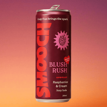 BLUSH RUSH (Raspberries & Cream Functional Soda)